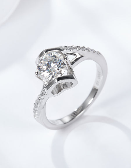 Limitless Love Platinum-Plated Moissanite Ring