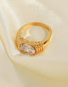 18K Gold Plated Zircon Ring