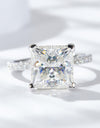 5.52 Carat Moissanite Side Stone Ring