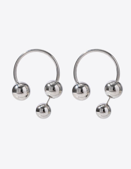 Stainless Steel Ball Earrings