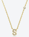 Q To U Zircon 925 Sterling Silver Necklace