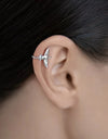 Bird-Shaped 925 Sterling Silver Single Cuff Earring