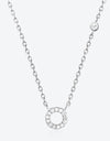 L To P Zircon 925 Sterling Silver Necklace