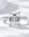 5 Carat Moissanite Side Stone Ring