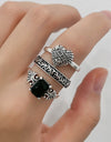 Zinc Alloy Three-Piece Ring Set