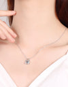 Moissanite Lock Pendant Necklace