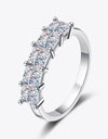 Romantic Surprise 2 Carat Moissanite Rhodium-Plated Ring