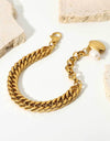 18K Gold-Plated Curb Chain Bracelet