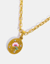 Stainless Steel 18K Gold-Plated Necklace