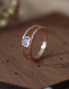 Moonstone Heart 925 Sterling Silver Ring