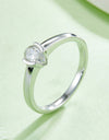 Moissanite 925 Sterling Silver Solitaire Ring