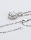 Zircon Pendant 925 Sterling Silver Necklace