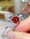 2 Carat Moissanite Adjustable Animal Ring